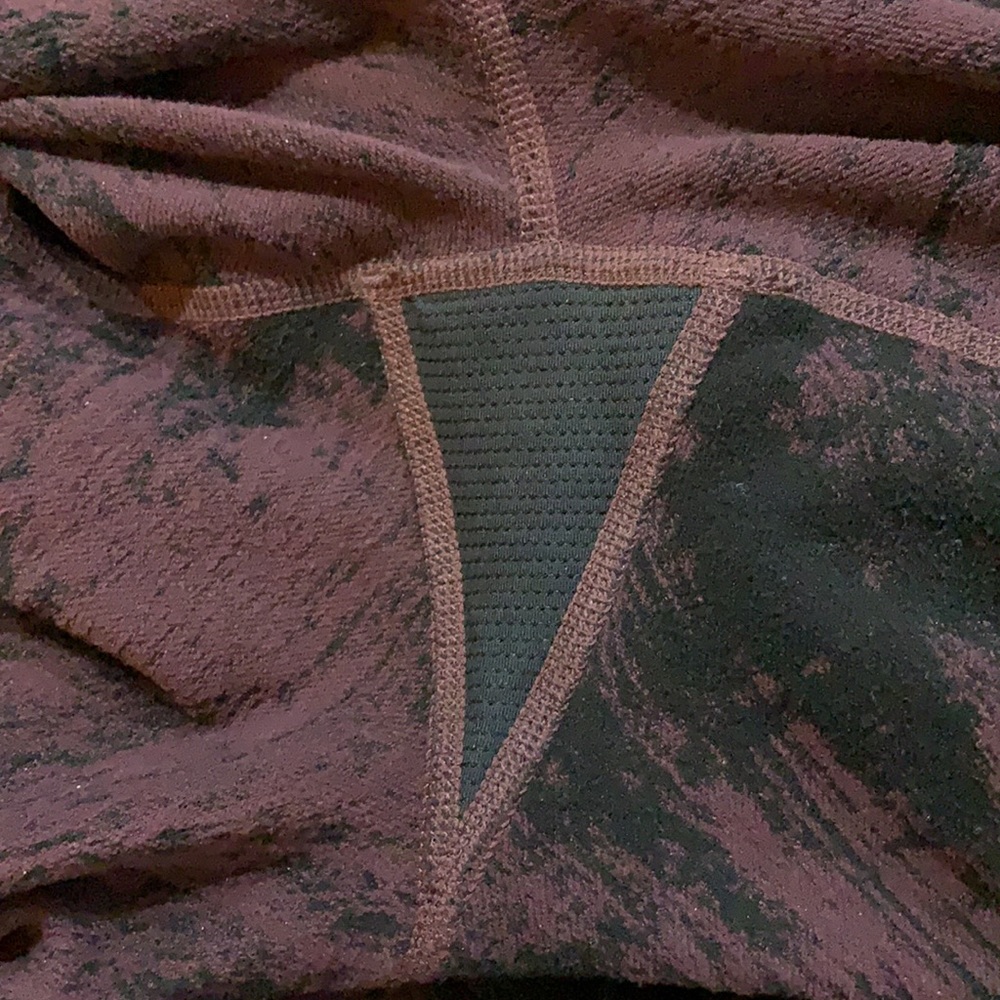 Athleta Red and Black Leggings - Picture 9 of 12